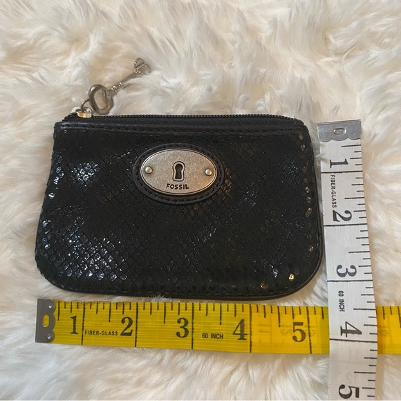 Fossil Coin Pouch in Black - Picture 4 of 4